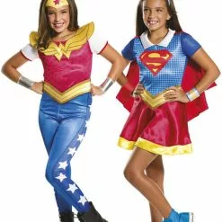 Supergirl Og Wonder Woman DC Superhero Girls Kostumer Til Piger
