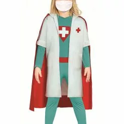 Superhelt Læge Kostume Til Piger