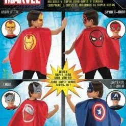 The Avengers Kappesæt Til Børn: Iron Man, Captain America, Thor Og Spider-Man -kulturer og traditioner Butik the avengers kappest til born iron man captain america thor og spider man 1