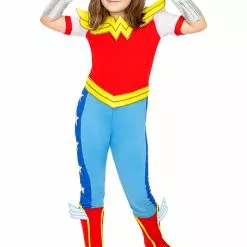 Wonder Woman DC Super Hero Girls Kostume Til Piger -kulturer og traditioner Butik wonder woman dc super hero girls kostume til piger 4